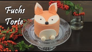 FUCHS TORTE BACKEN  Salted Caramel Motivtorte selber machen Fondant Mini Cakes  Törtchen [upl. by Maurilia]