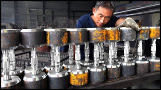 Mass Dumbbells Production Process Amazing Dumbbell Factory [upl. by Ahsenrat]