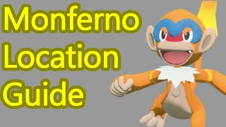 Pokemon Legends Arceus Monferno Locations Guide how to catch a Monferno [upl. by Slaohcin]