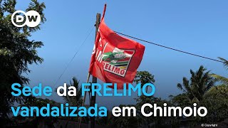 Anúncio da CNE sede da FRELIMO vandalizada em Chimoio [upl. by Burl]