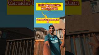 Difference between India Vs Canada House registration telugu telugunewschannel [upl. by Heuser]