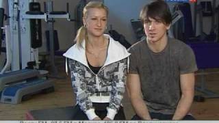 Tatiana VOLOSOZHAR  Maxim TRANKOV interview for Russia24 [upl. by Hanan]