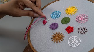 Beginners Guide to Hand Embroidery  10 Stitches in 7 Minutes [upl. by Acul]