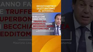 Redditometro Dilettantismo al Governo shorts governomeloni fisco [upl. by Ettie967]