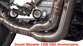 2019 Ducati Monster 1200 s  Qd Exhaust Install [upl. by Inaoj]