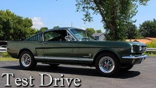 Test Driving 1965 Ford Mustang Fastback 289 V8 Fourspeed [upl. by Barayon]