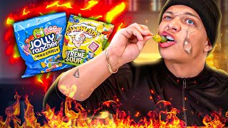 I Tried Viral SPICY SNACKS [upl. by Hyo]