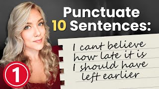 English Grammar Practice Punctuate the Following Sentences [upl. by Bartholemy804]