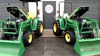 Comparing John Deere 3032e vs 3038e Tractors [upl. by Erej41]