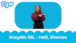 Arwyddo BSL  Helo Shwmae  BSL Signed Kids Song  Hello How are you Welsh Cymraeg [upl. by Penrose]