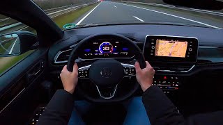 2022 VW TRoc 20 TDI RLine  pov test drive [upl. by Lledrac]