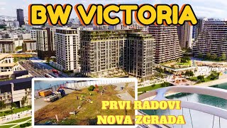 Počeli radovi na terenu nove zgrade VICTORIA sa obe strane Savskog mostajoš lokacija zgrada [upl. by Renruojos145]