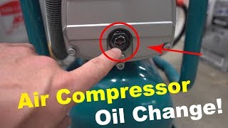 How To Change Your Air Compressor Oil [upl. by Chiquita522]