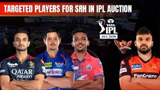 SRH Auction Strategy and Targeted Players for IPL 2024 Auction  Sunrisers Hyderabad [upl. by Gennifer47]