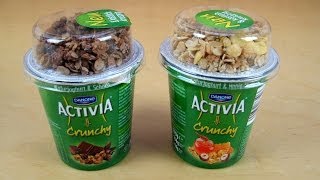 Danone Activia Crunchy Chocolate  Honey [upl. by Ayvid479]