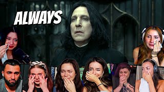 TOP quotSnapes Memoriesquot Reactions  Harry Potter and the Deathly Hallows Part 2 MOVIE REACTION [upl. by Uolymme178]