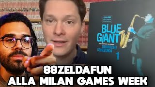 DARIO MOCCIA reagisce A 88ZELDAFUN ALLA MILANO GAMES WEEK [upl. by Drawdesemaj]