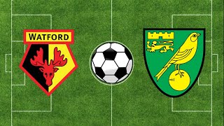 Watford vs Norwich City  EFL Championship 2324  Football Simulation PES 21 [upl. by Anovad]