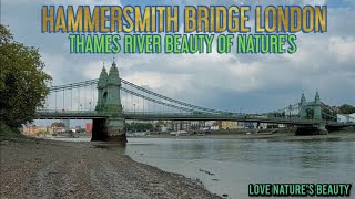 Incredible Hammersmith Bridge London  Epic Thames River Beauty Of Nature  Love natures beauty [upl. by Asyram]