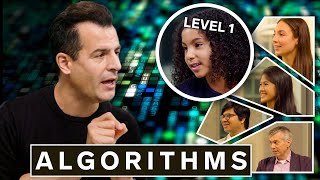 Harvard Professor Explains Algorithms in 5 Levels of Difficulty  WIRED [upl. by Hootman]