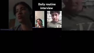 Daily routine interview with Joshua and Amalia [upl. by Anauq108]