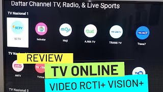 REVIEW TV ONLINE VIDEO RCTI PLUS VISION PLUS [upl. by Lambard]