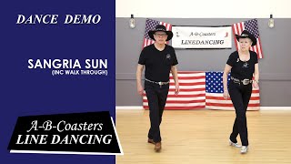 SANGRIA SUN  Line Dance Demo amp Walk Through [upl. by Daggett186]