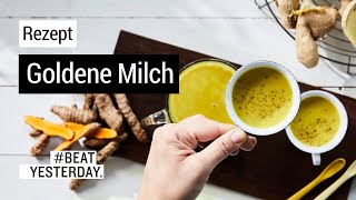 Goldene Milch Superdrink mit heilender Wirkung  Rezept [upl. by Siravrat84]