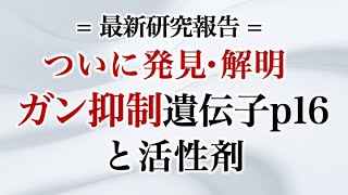 ついに発見・解明 ガン抑制遺伝子p16と活性剤 [upl. by Attenborough130]