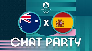 Australia v Spain  Mens Olympic Basketball Tournament Paris 2024  Chat Party ⚡🏀 [upl. by Lainad336]