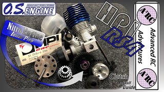 HPI Nitro RS4 2  OS 12TZ  Engine Install Prep  2 Speed Clutch Flywheel Engine Mounts [upl. by Ecirtemed]