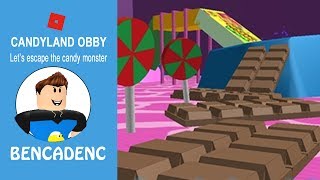 ESCAPE CANDYLAND OBBY  ROBLOX LETS PLAY [upl. by Ecyoj]