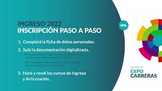 Ingreso UNL 2022 Datos generales de inscripción a carreras [upl. by Aivartal]