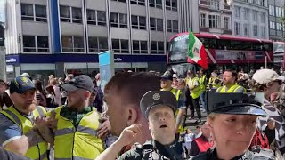 Antiracism protest Belfast stewards try intimidation tactics on YouTuber photography audit law [upl. by Goldfarb]