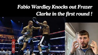 Fabio Wardley KO’s Frazer Clarke in the first round 🤯 [upl. by Hcurab42]