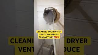 DRYER vent cleaning satisfying viralvideo popular celebrate milestone watchhours youtuber [upl. by Lindie787]