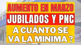 A CUANTO SE VA LA MINIMA EN MARZO 2024 JUBILADOS y PENSIONADOS PNC Anses AumentoJubilaciones [upl. by Deenya]