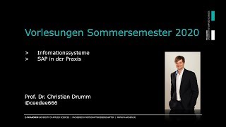 Vorlesungen Sommersemester 2020  FH Aachen  Prof Dr Christian Drumm [upl. by Nalad800]