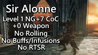 0 Weapons Sir Alonne SL1 NG7 CoC No RollBlockParry No BuffsInfusionRTSR [upl. by Biernat102]