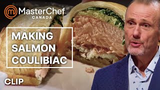 Who Nailed the Salmon Coulibiac  MasterChef Canada  MasterChef World [upl. by Trudey]