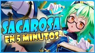 SACAROSA BUILD GOD EN 5 MINUTOS 💜🌟  Guía Sacarosa  Genshin Impact [upl. by Kriste219]