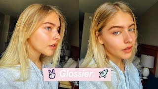 full face of Glossier makeup almost [upl. by Eniloj]