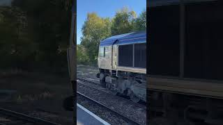 GBRf 66301  Chesterfield 111024 gbrf gbrailfreight class66 chesterfield station train [upl. by Leonard]