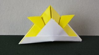 Sombrero de Samurai de papel origami [upl. by Sherman]