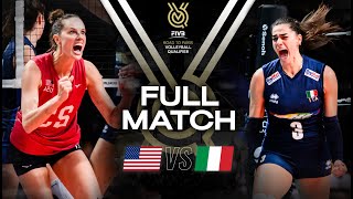 🇺🇸 USA vs 🇮🇹 ITA  Paris 2024 Olympic Qualification Tournament  Full Match  Volleyball [upl. by Eiro]