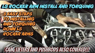 LS Rocker Arm Install and Torquing 3 Easy Steps YOU CAN DO IT [upl. by Divadleahcim]