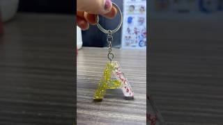 Resin Alphabet keychain🔑 trending diy shorts craftart youtubeshorts resin keychain [upl. by Zachery862]