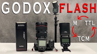 Godox Flash Modes  TCM  TTL  Manual  How to Use Them [upl. by Kerrison595]