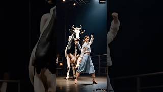 Woman performs fusion with cow on AGT agt performance live [upl. by Tsai]