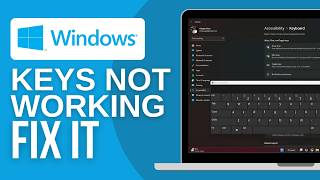 How to Fix Some Keys Not Working on Laptop Keyboard 2024 Full Guide [upl. by Shelagh828]